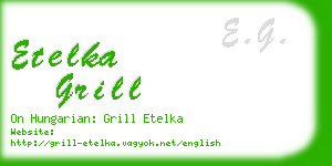 etelka grill business card